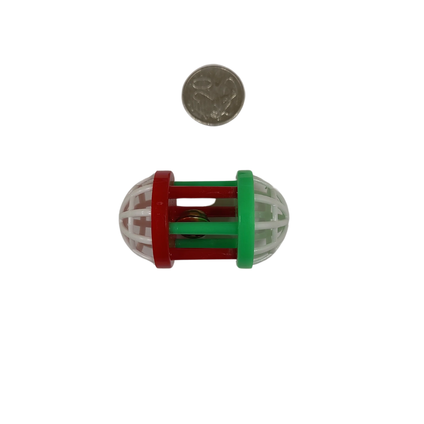 Barrel with Rounded Ends Foot Toy Lou Lou Bells Bird Toys