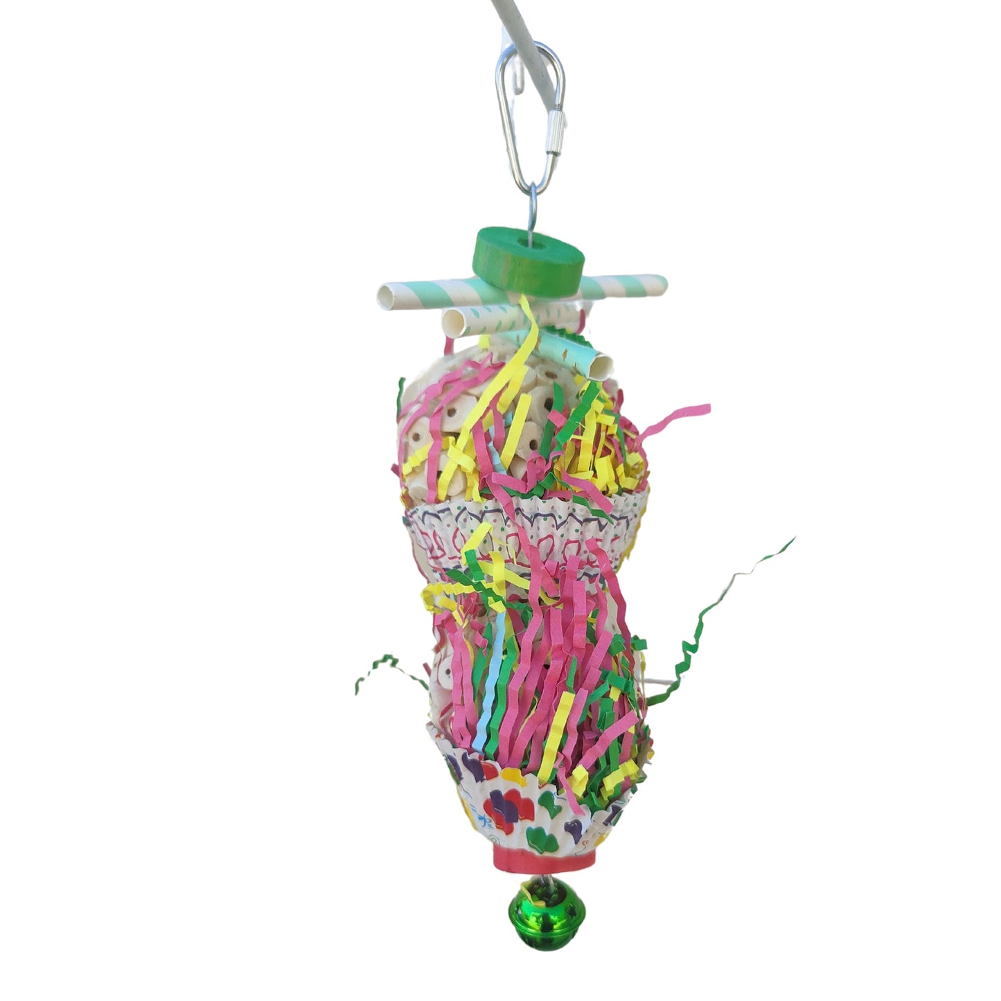 Two Sola Ball Cup Cakes Bird Toy Lou Lou Bells Bird Toys