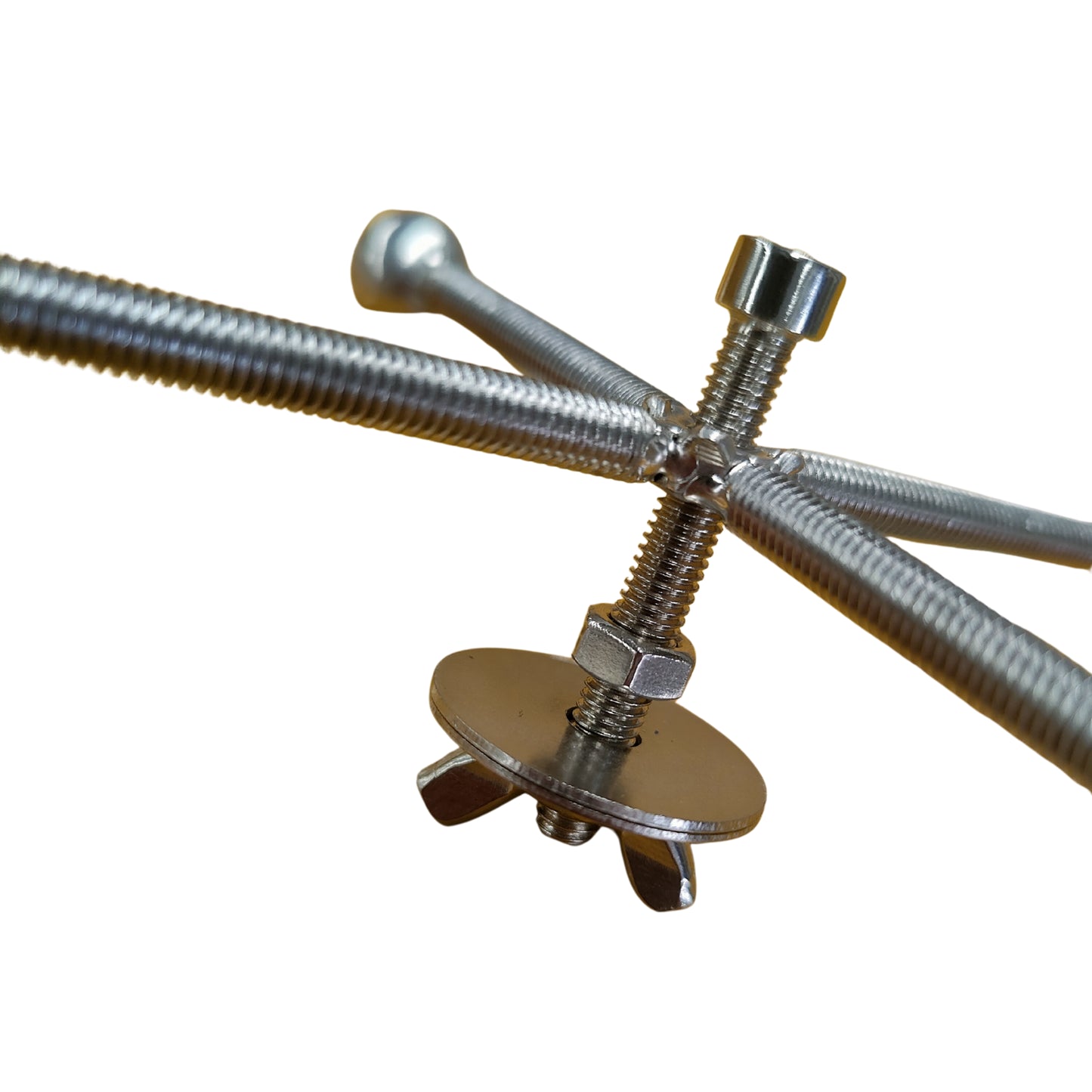 close up 4 way spinner bird toy