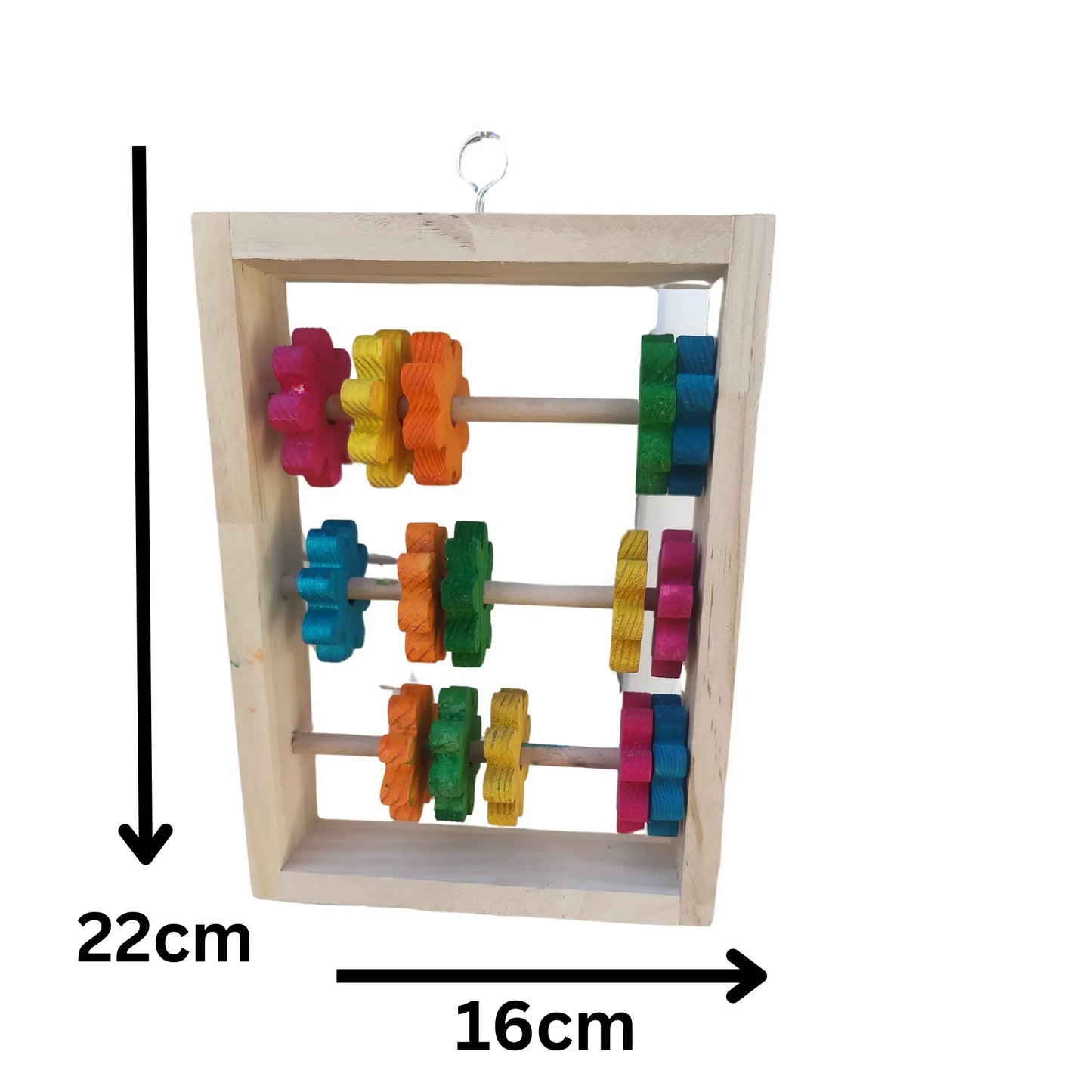 Abacus Coloured Bird Toy Lou Lou Bells Bird Toys
