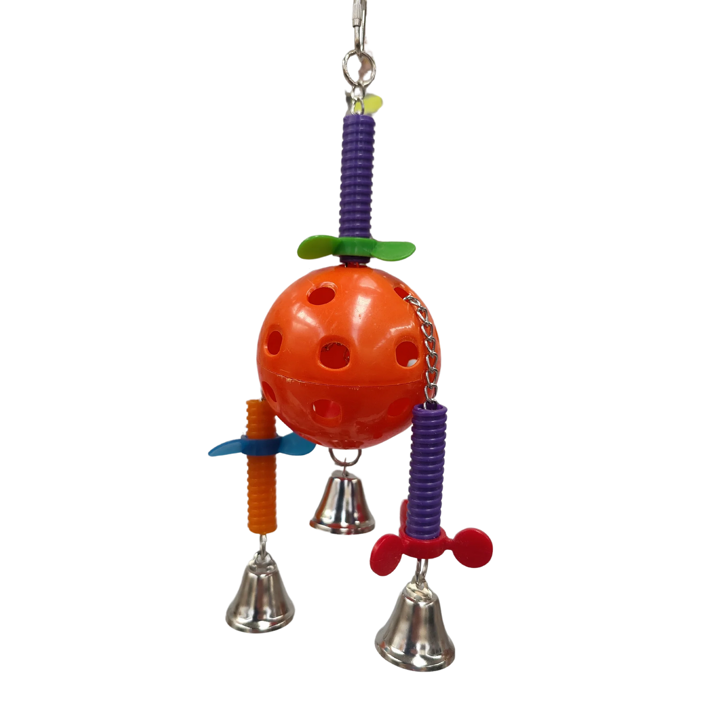 Ball with Hanging Spinners Bird Toy Lou Lou Bells Bird Toys