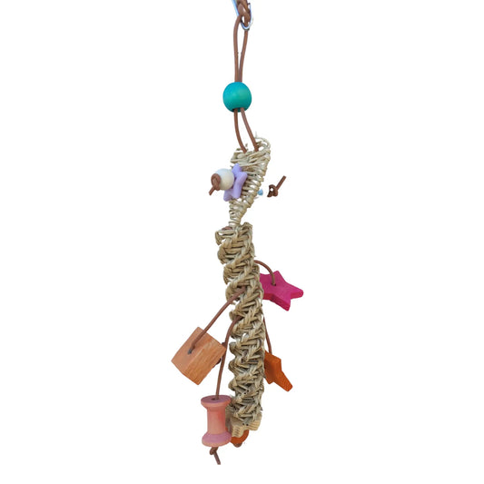 cane weave bird toy