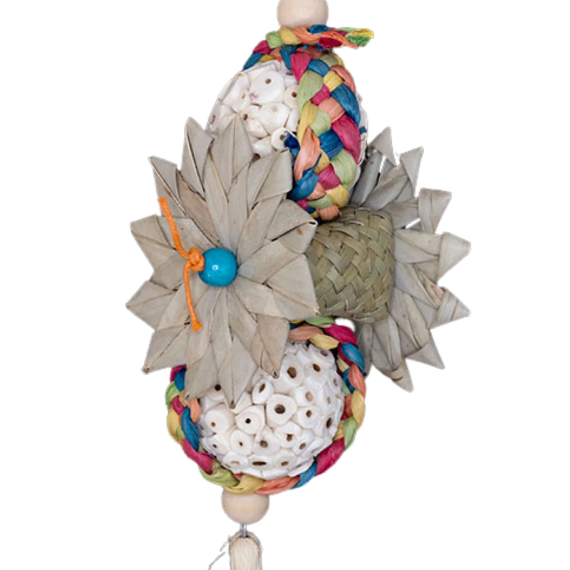 Balsa Balls with Palm Flowers Bird Toy Lou Lou Bells Bird Toys