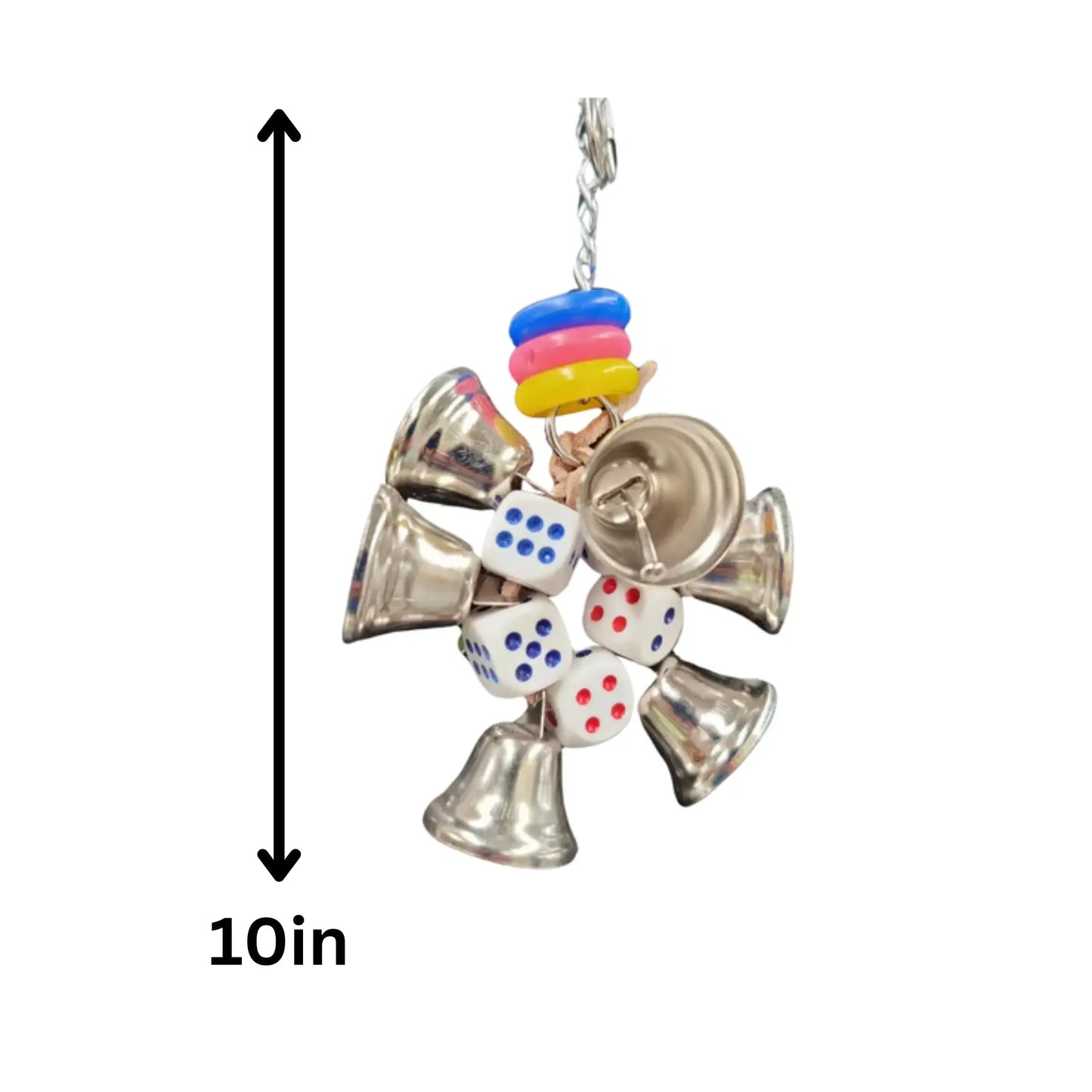 Bells and Dice Bird Toys Lou Lou Bells Bird Toys