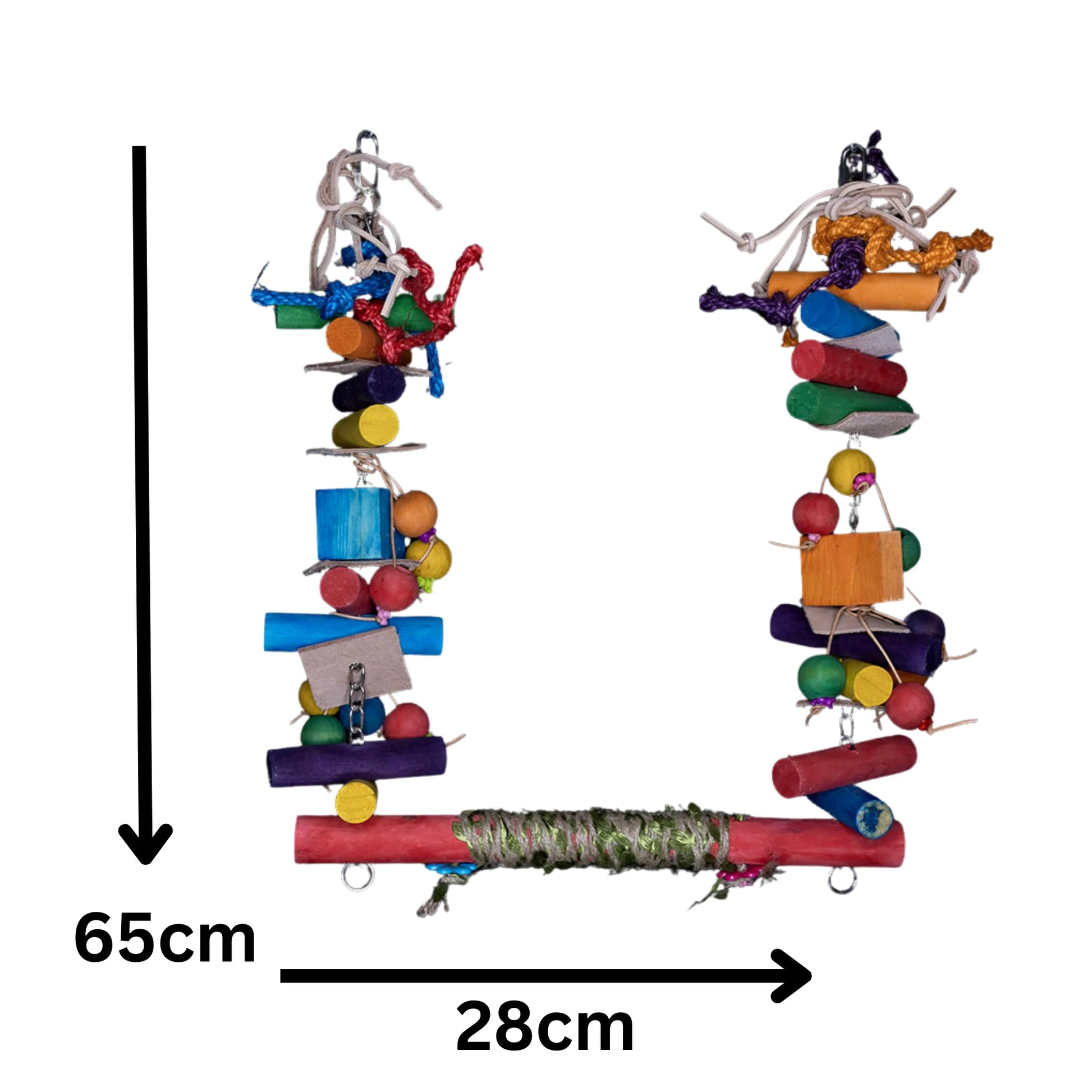 Bits and Pieces Swing Bird Toy Lou Lou Bells Bird Toys