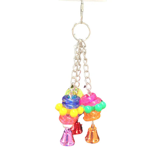 Beads and Bells bird toy that rings and jingles