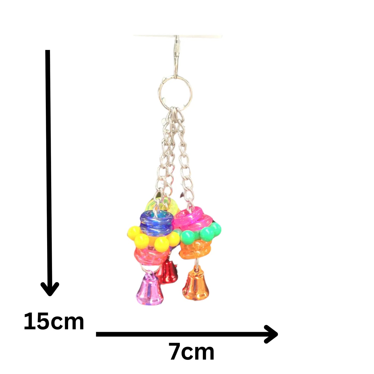 Bubble and Jingle Bird Toy Lou Lou Bells Bird Toys