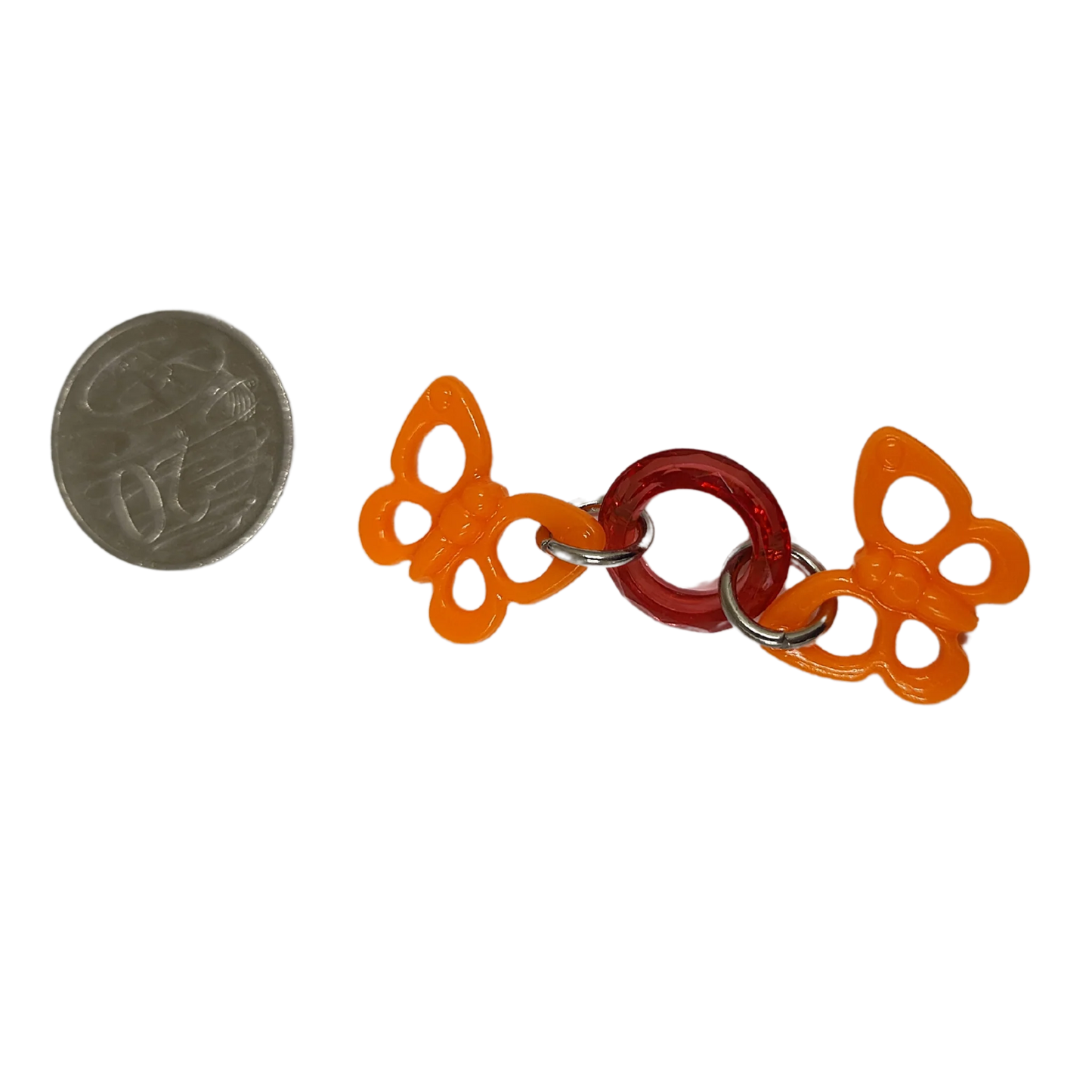 Two Butterfly Foot Toy x4 Lou Lou Bells Bird Toys