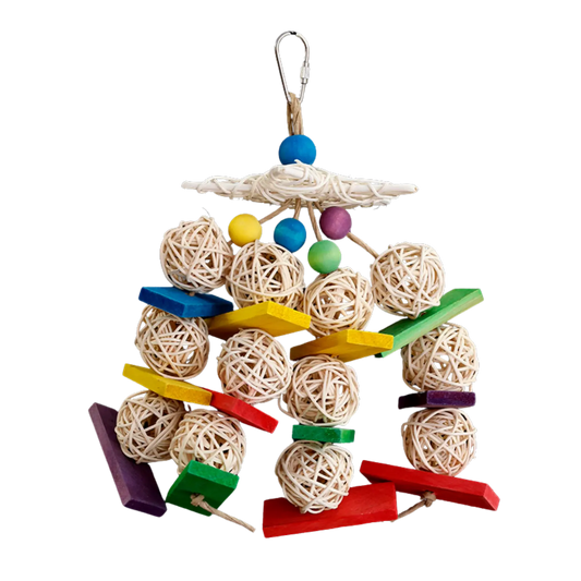 Cane Star and Balls Bird Toy