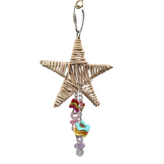 Cane Star with Beads Bird Toy Lou Lou Bells Bird Toys