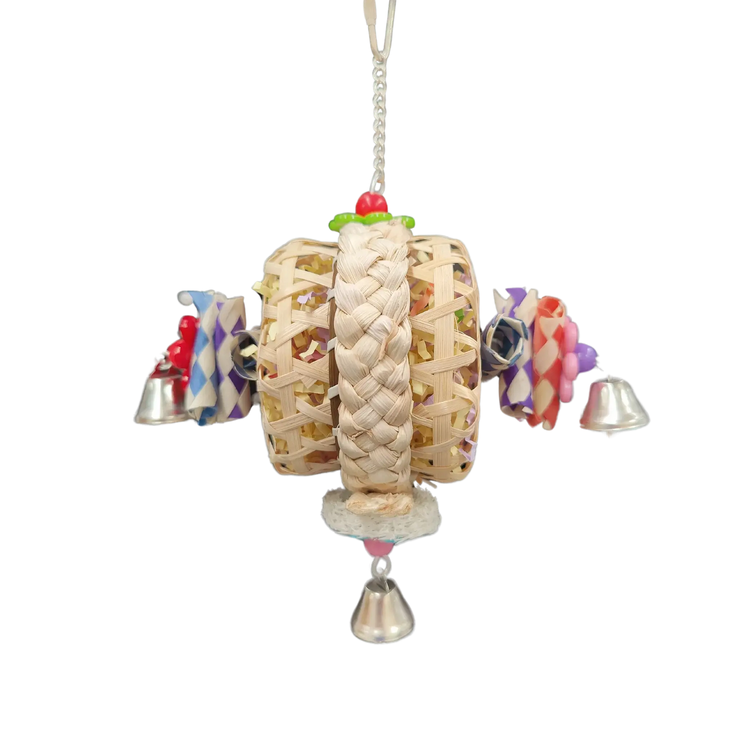 Cymbal Shredable Bird Toy Lou Lou Bells Bird Toys