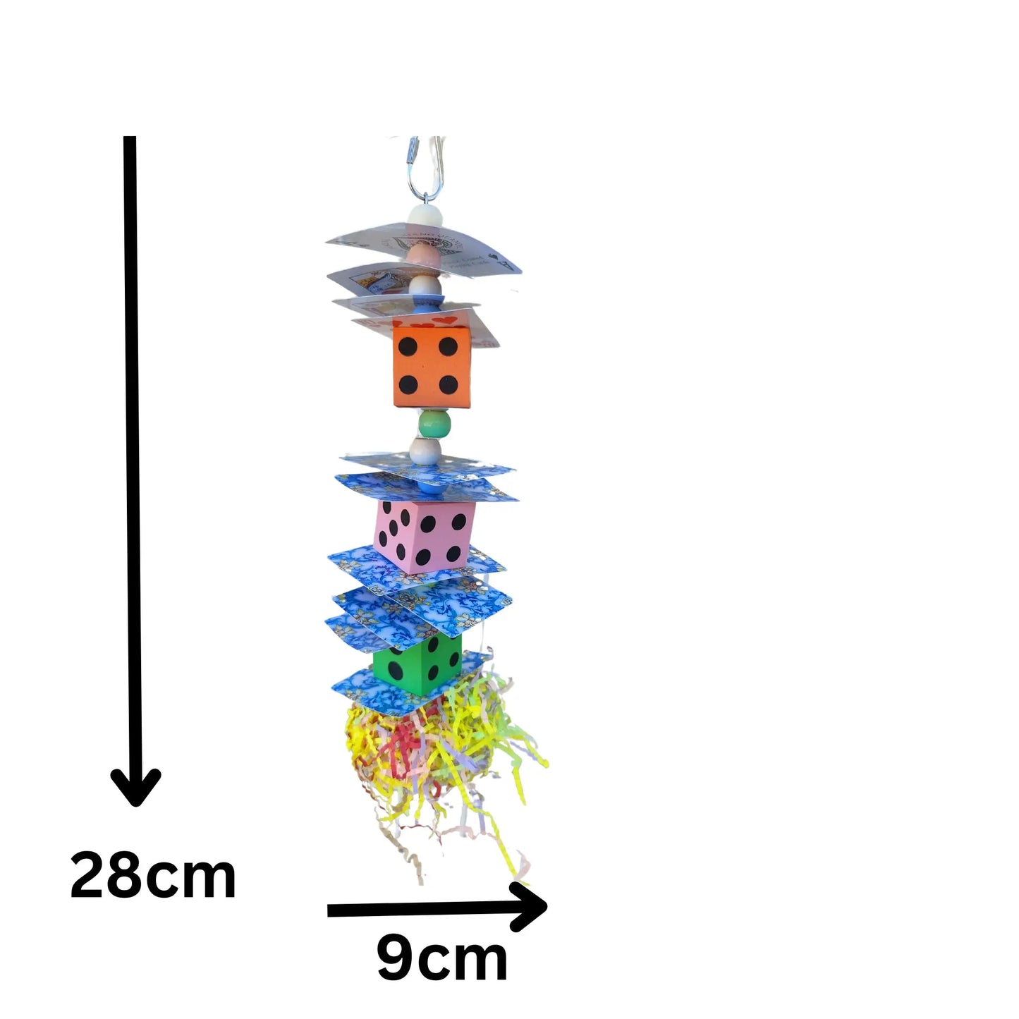 Cards and Dice Bird Toy Lou Lou Bells Bird Toys