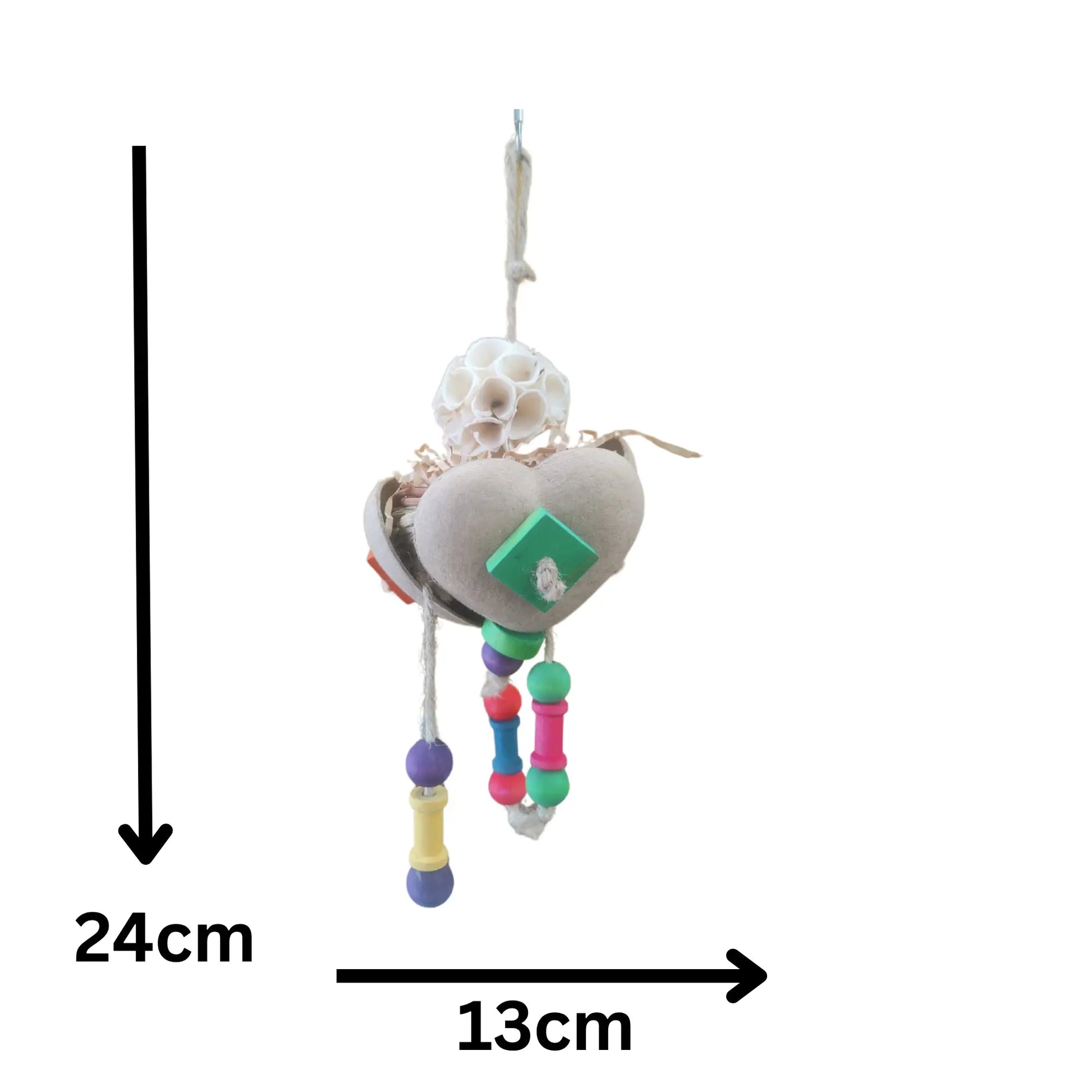 Chew heart Bird Toy Lou Lou Bells Bird Toys