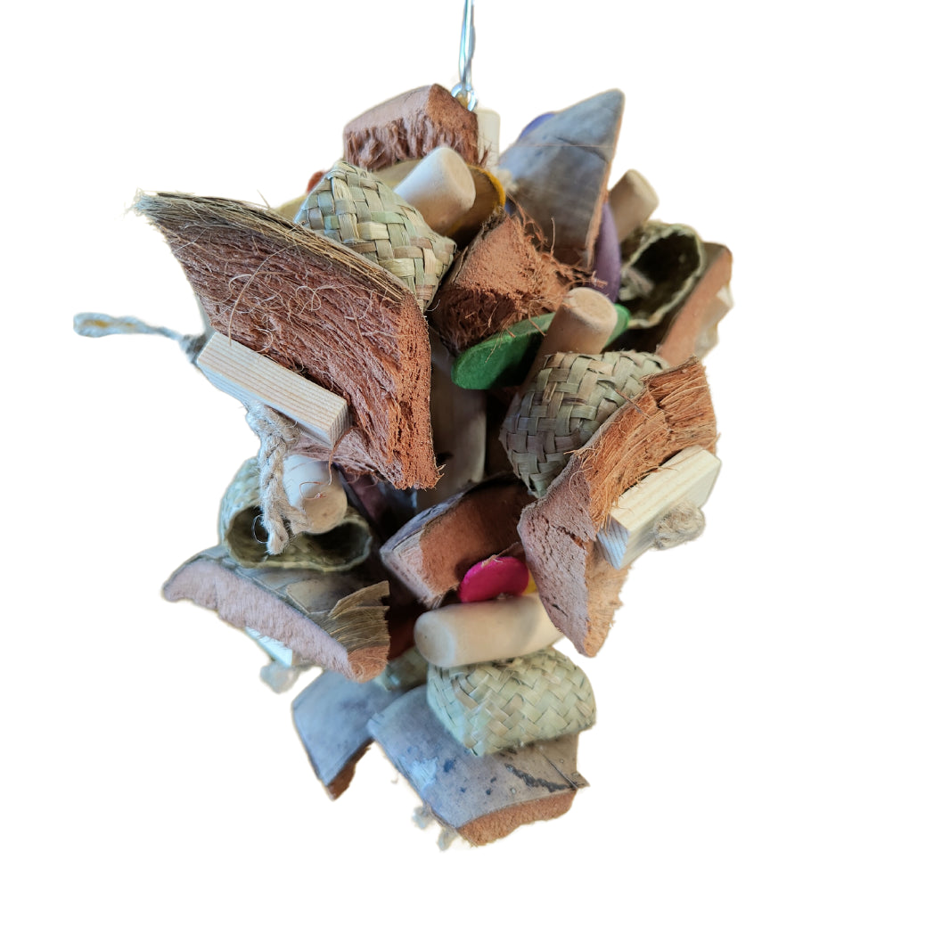 Natural Chew Fun Bird Toy Lou Lou Bells Bird Toys