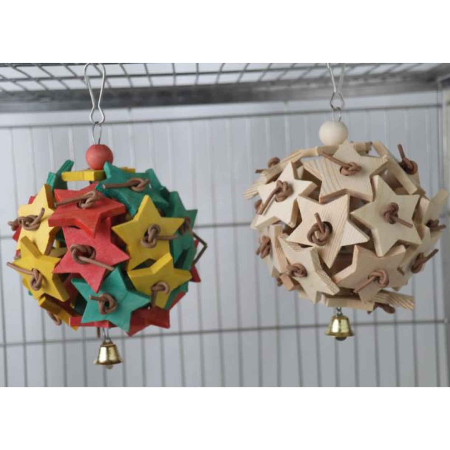 Coloured Stars Bird Toy Lou Lou Bells Bird Toys