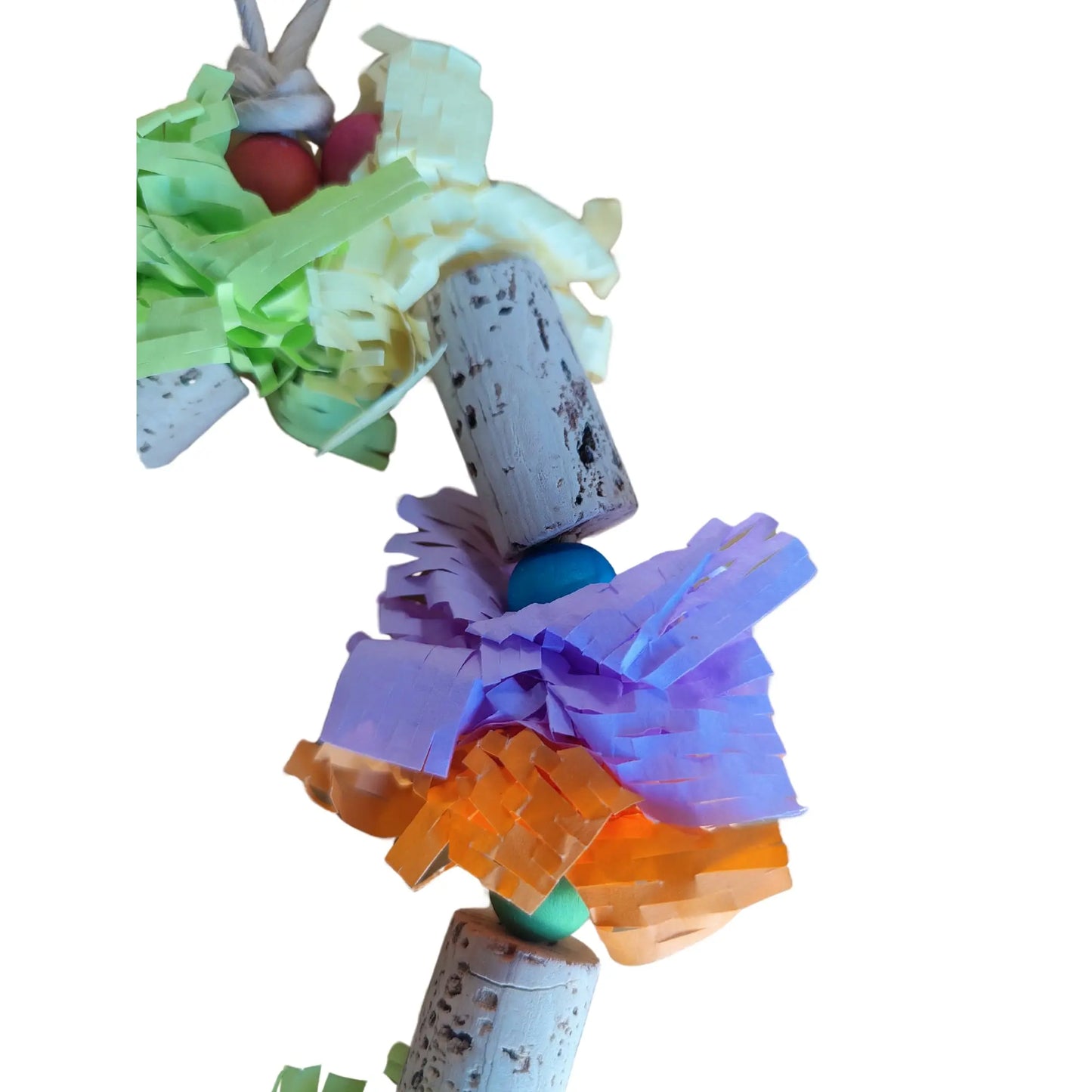 Cork Waffle Bird Toy Lou Lou Bells Bird Toys