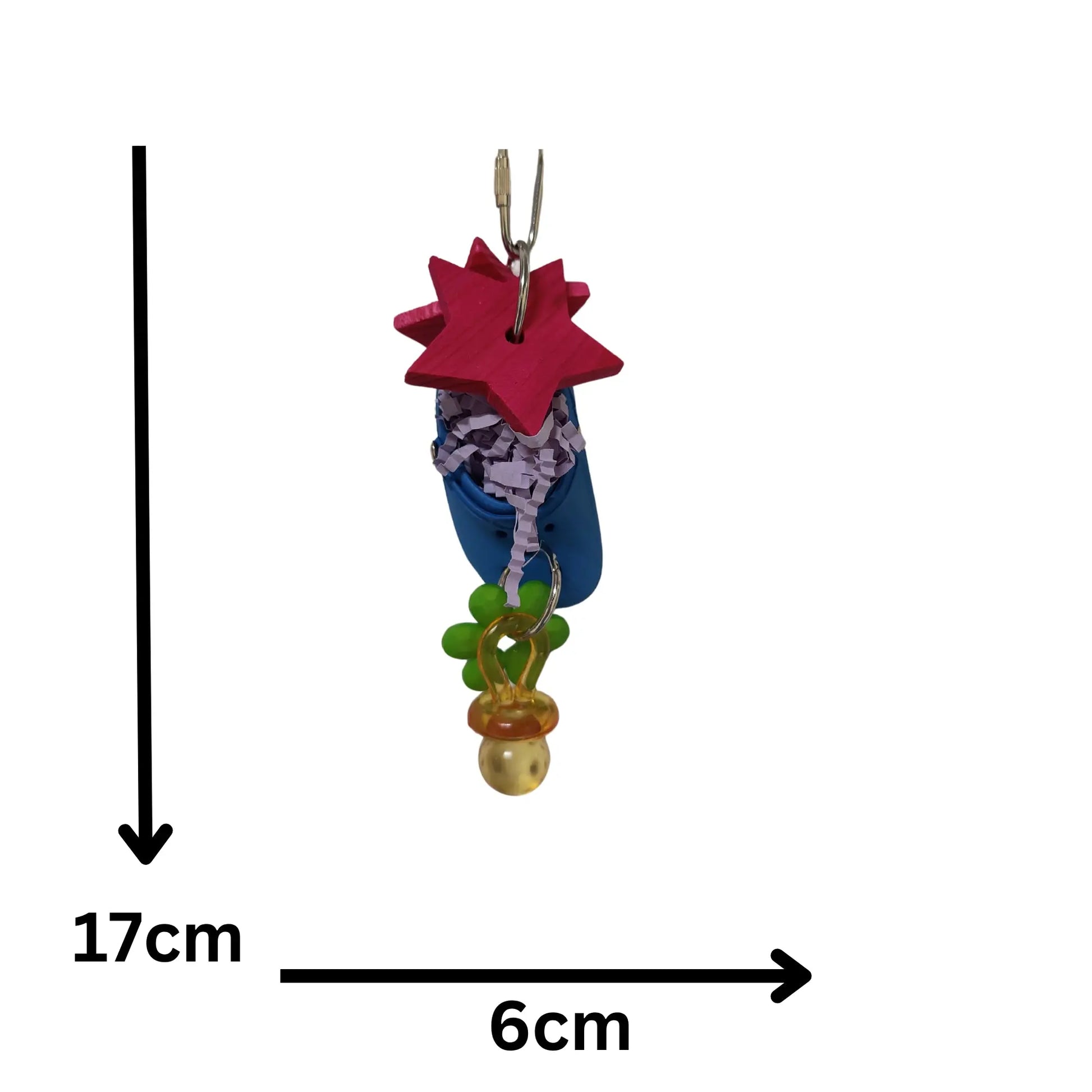 Croc with Stars Bird Toy Lou Lou Bells Bird Toys