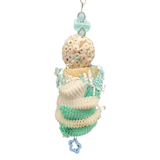 cupcakes with sola ball top bird toy