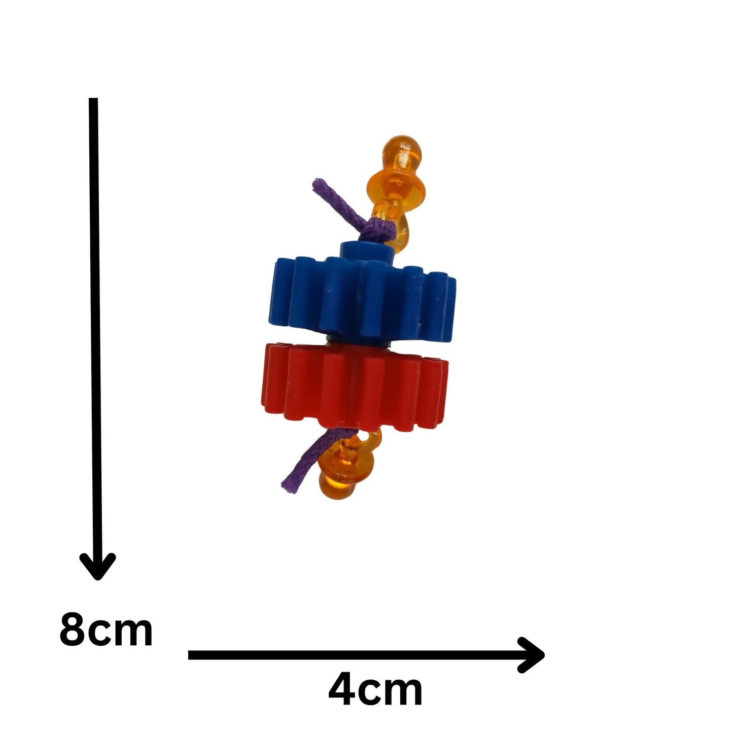 Double Gears Foot Bird Toy Lou Lou Bells Bird Toys