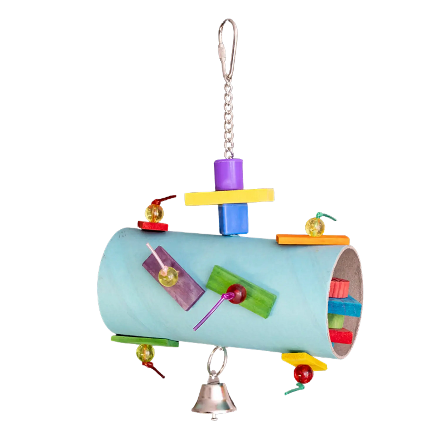 Filled Bagel Tunnel Bird Toy Lou Lou Bells Bird Toys