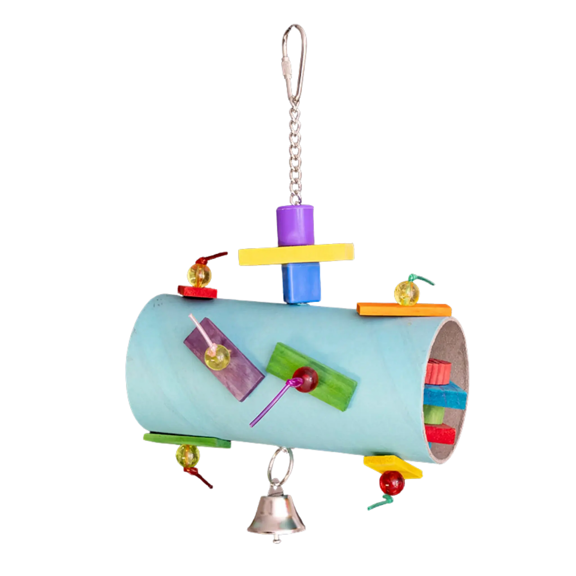Filled Bagel Tunnel Bird Toy Lou Lou Bells Bird Toys