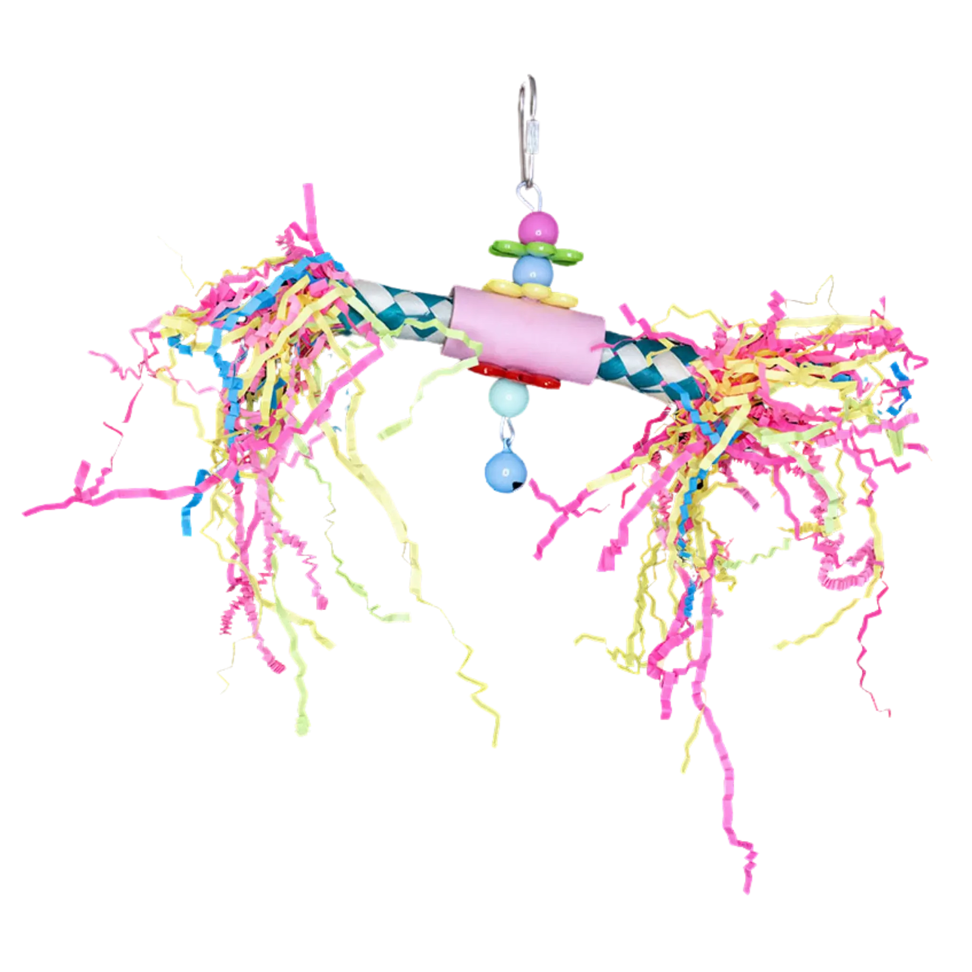 Finger Trap Fun Bird Toy
Small but full of excitement, this shredable toy is perfect for little birds to chew, pull, and play with for hours.
Size: 13 cm x 20 cm