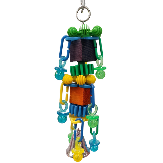 Fun Blocks and Gears Bird Toy Lou Lou Bells Bird Toys