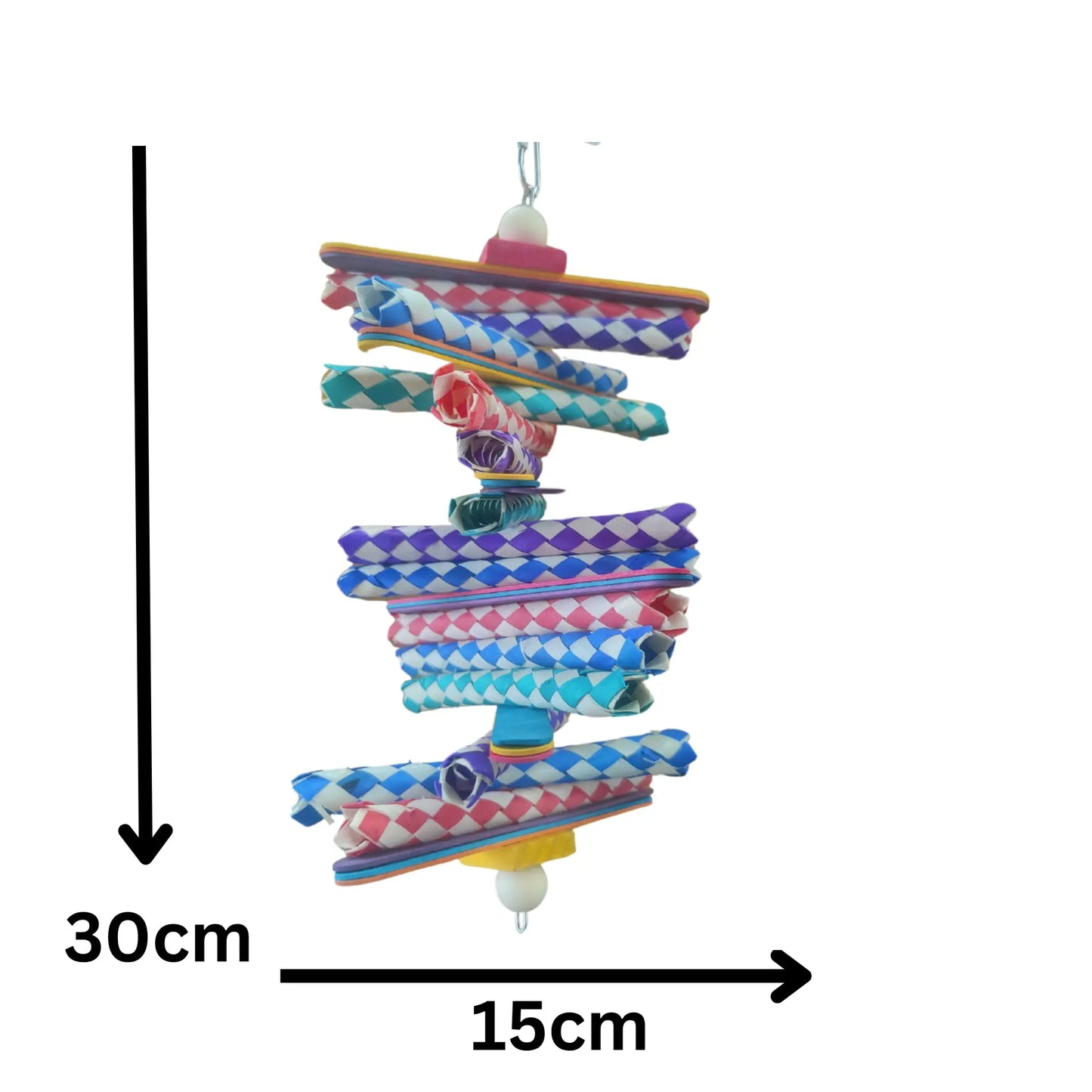 Finger Trap Stack Bird Toy Lou Lou Bells Bird Toys