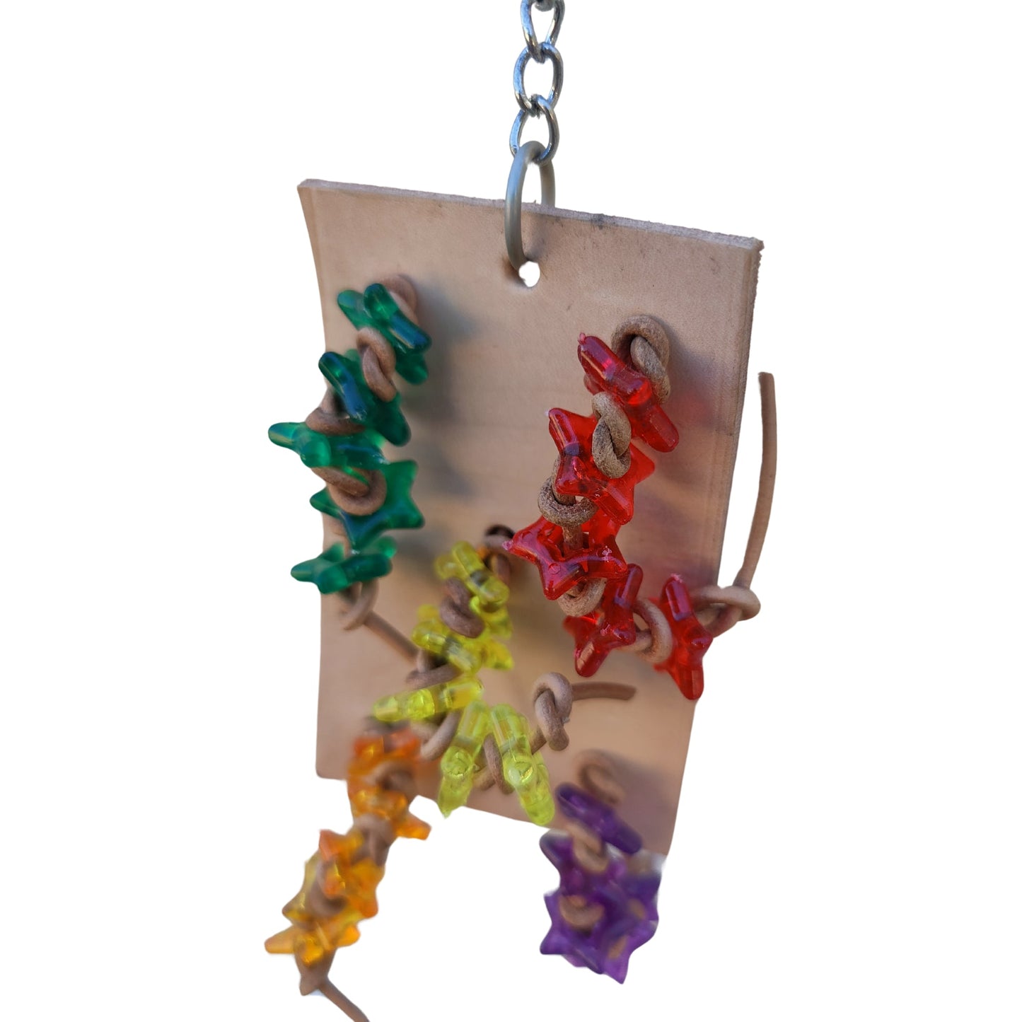 Five Lots of Leather Knots Bird Toy Lou Lou Bells Bird Toys