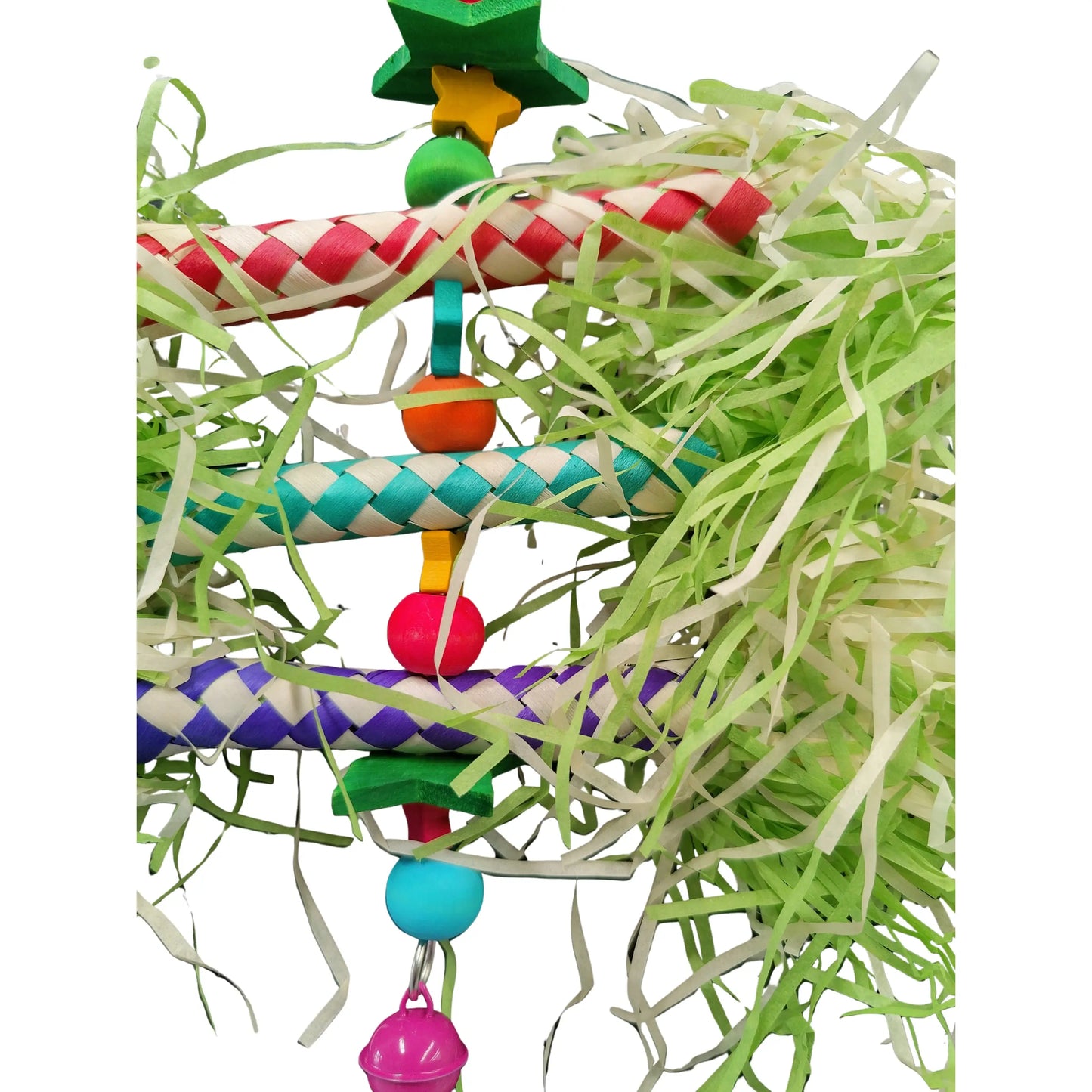 close up of fluffy arms bird toy