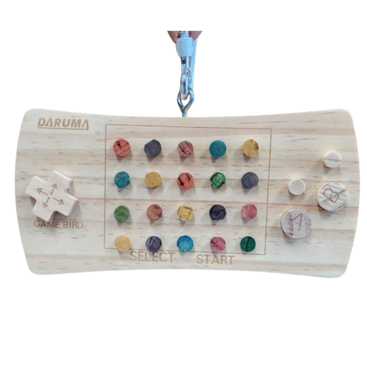 wood game console bird toy