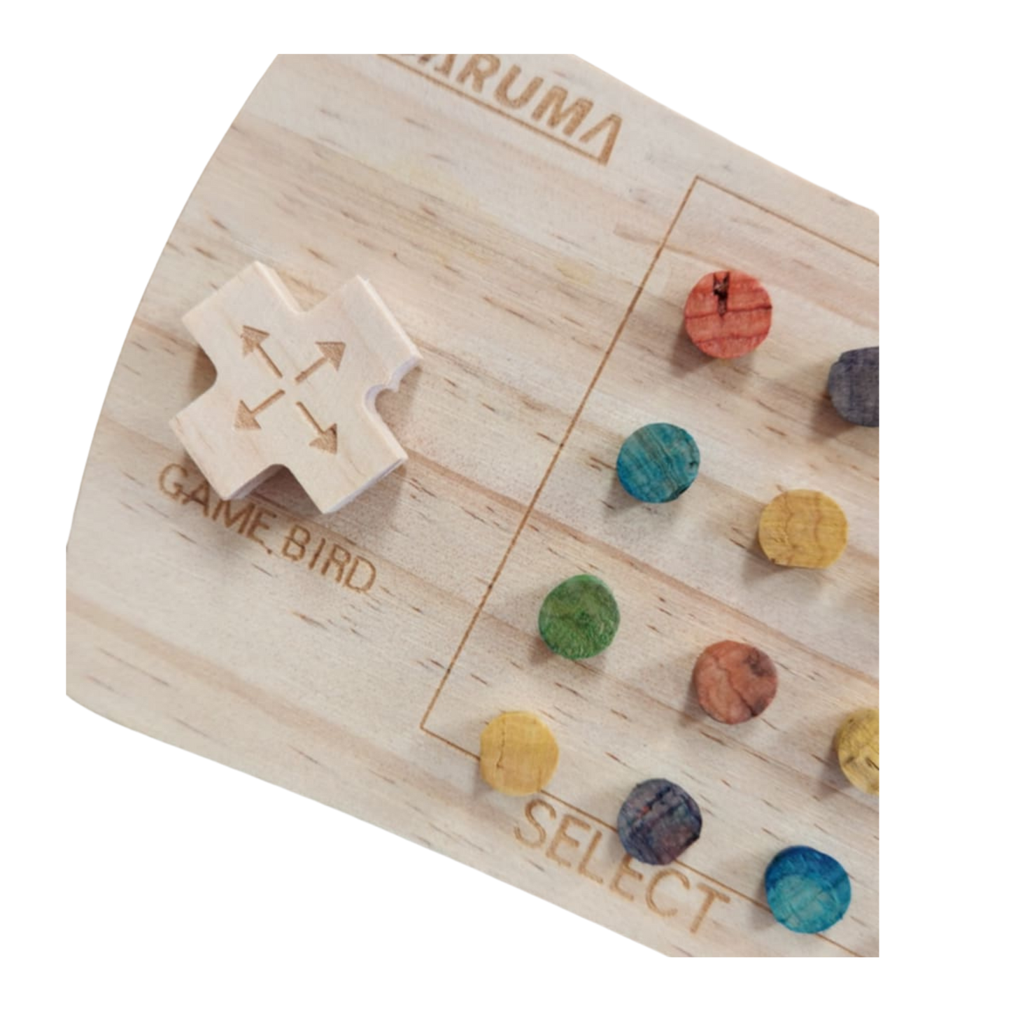 close up of the game on console bird toy