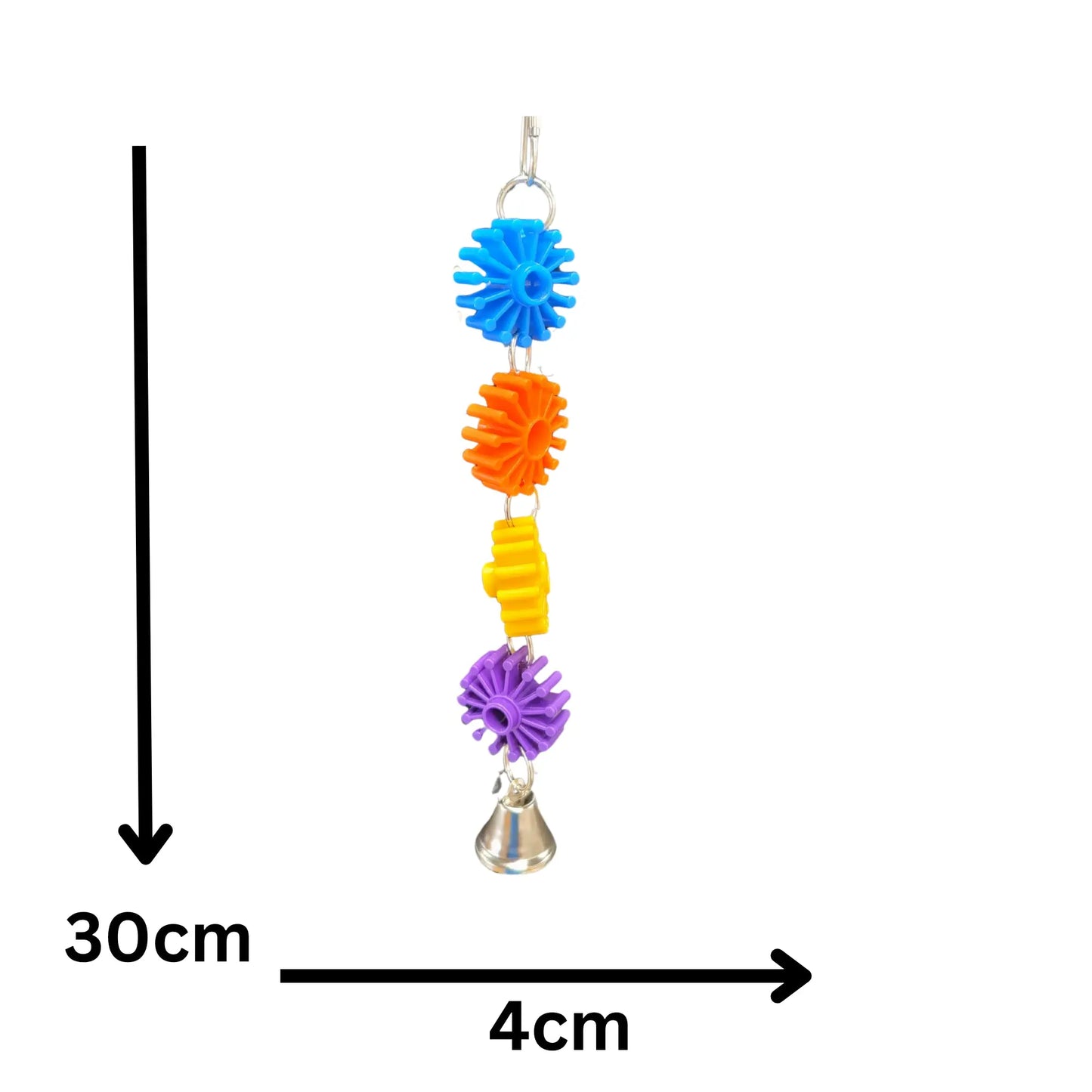 measurements gears bird toy