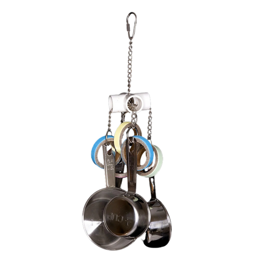 Hanging Measuring Cups Bird Toy Lou Lou Bells Bird Toys