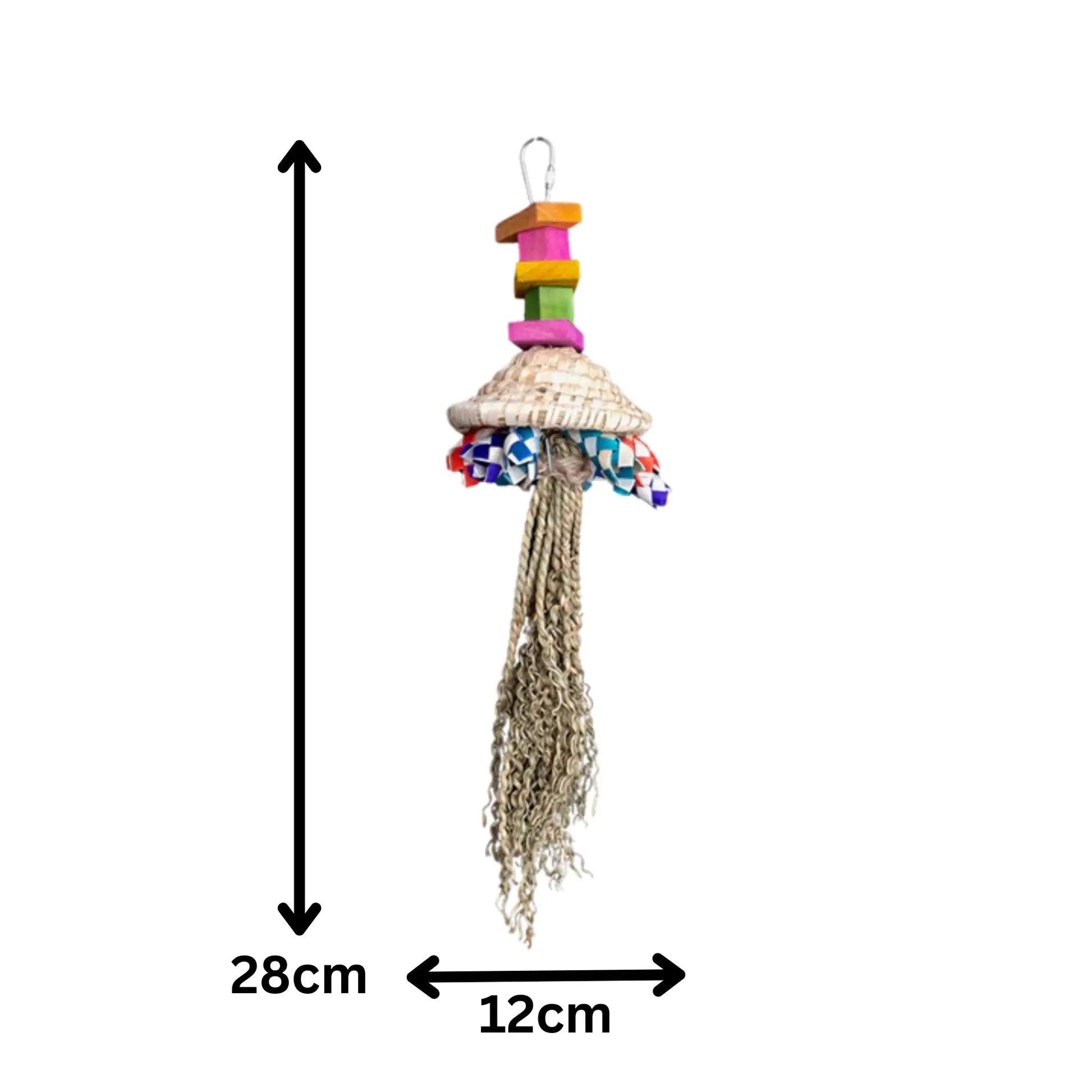 Hanging Chewable Dangly Bird Toy Lou Lou Bells Bird Toys