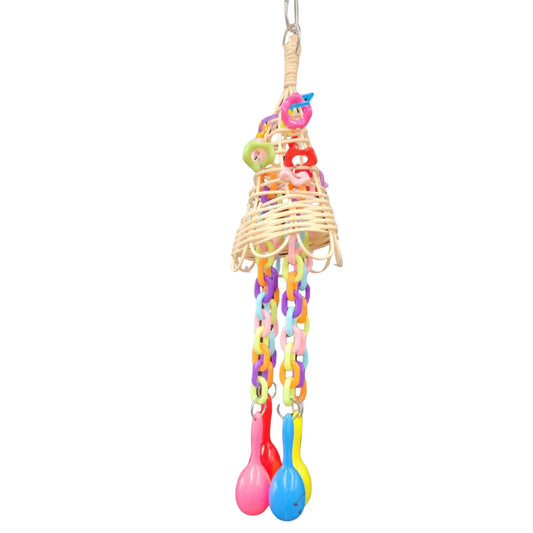 four hanging maracas bird toy