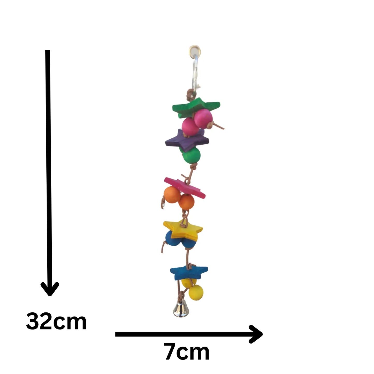 Hanging Stars and Balls Bird Toy Lou Lou Bells Bird Toys
