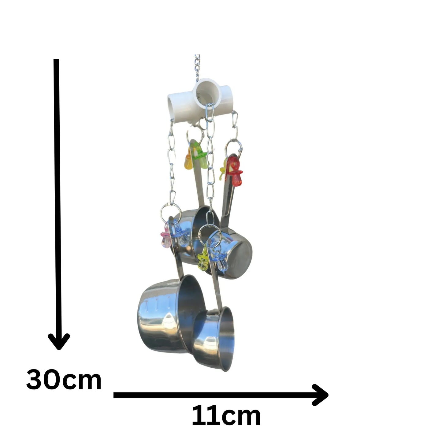 Hanging Measuring Cups Bird Toy Lou Lou Bells Bird Toys