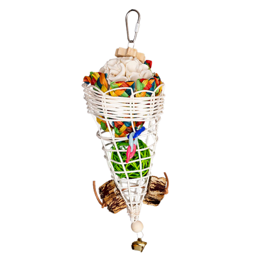 Ice Cream Cone Bird Toy Lou Lou Bells Bird Toys