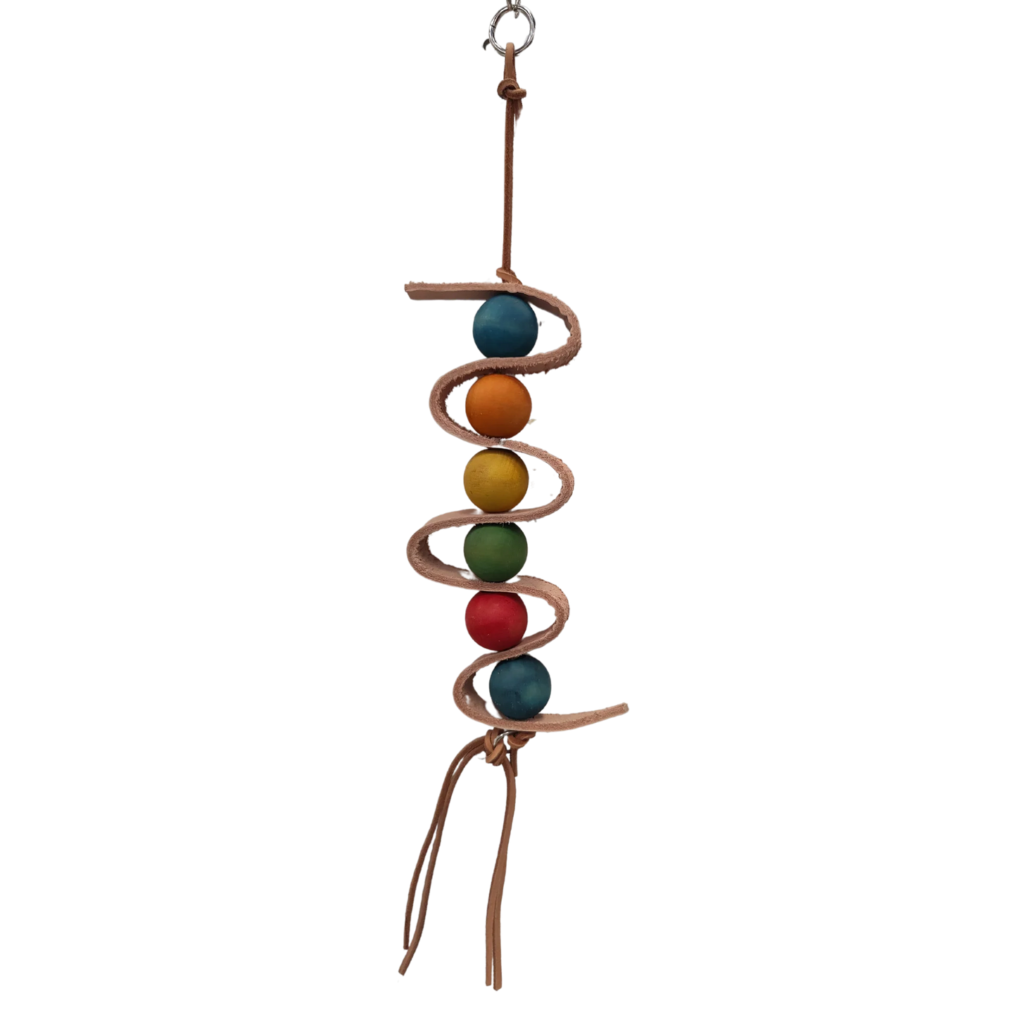 Leather Wave Bird Toy Lou Lou Bells Bird Toys