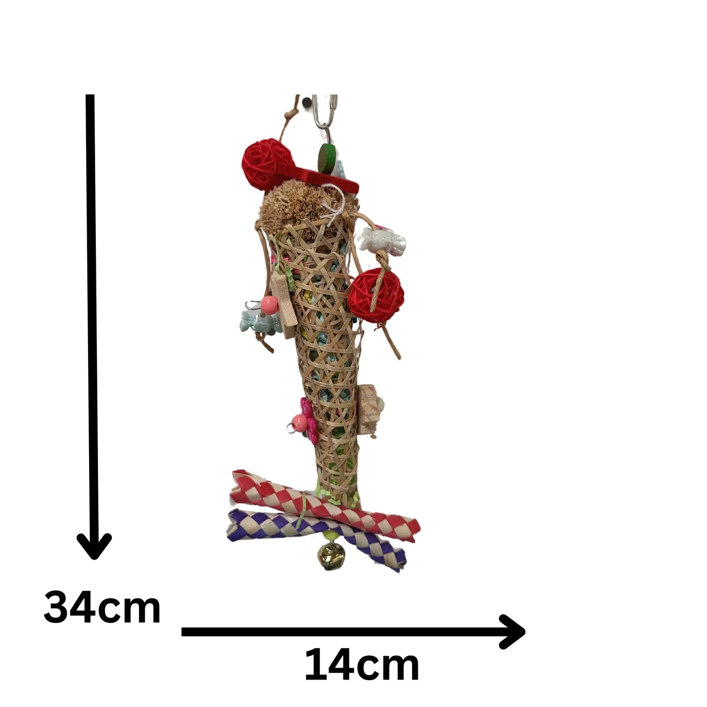 Lanky Bird Toy Lou Lou Bells Bird Toys
