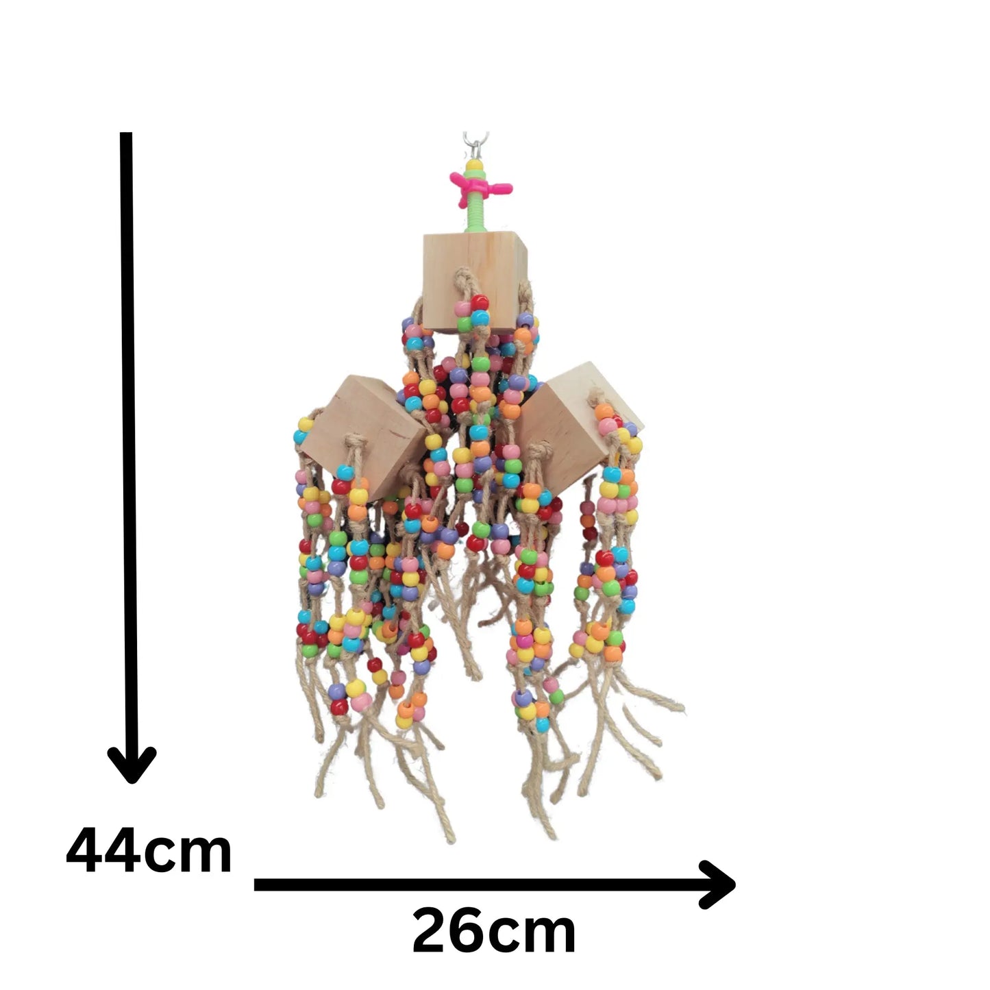 Large Dangler Bird Toy Lou Lou Bells Bird Toys