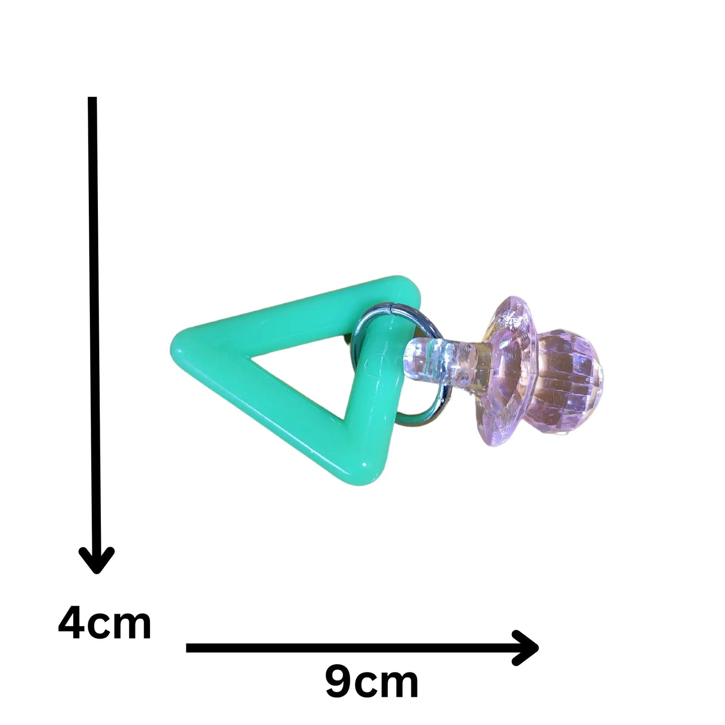 measurements of the large diamond dummy foot toy