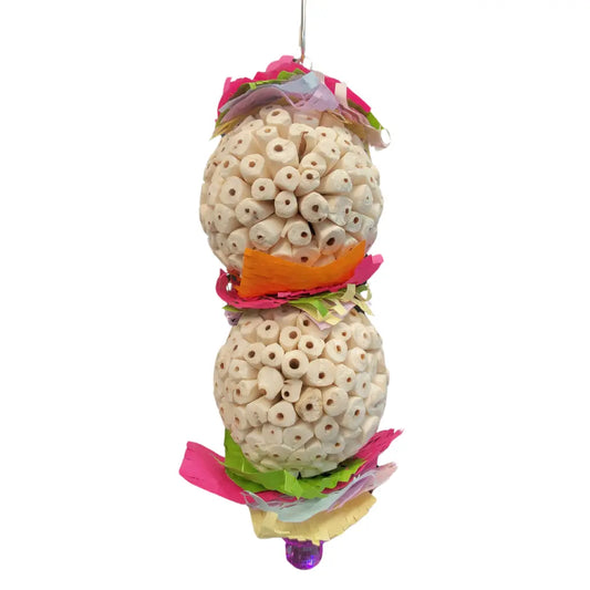 Two large sola balls bird toy