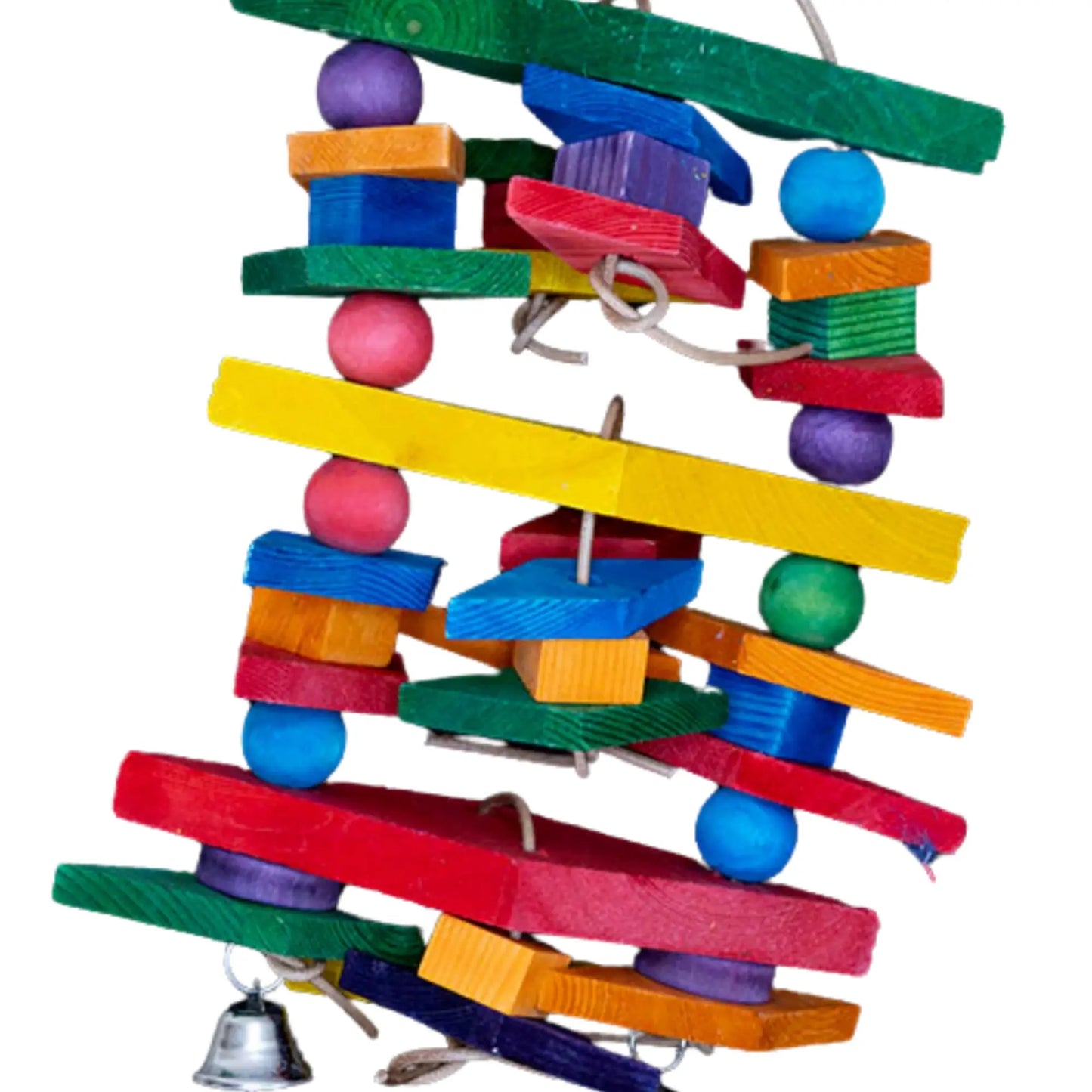 Close Up - The Diamond Delight Bird Toy: A Colourful; Engaging Chew Toy for Large Birds