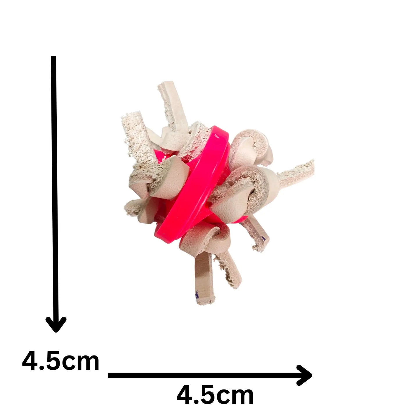 Leather Twister Foot Toy Lou Lou Bells Bird Toys