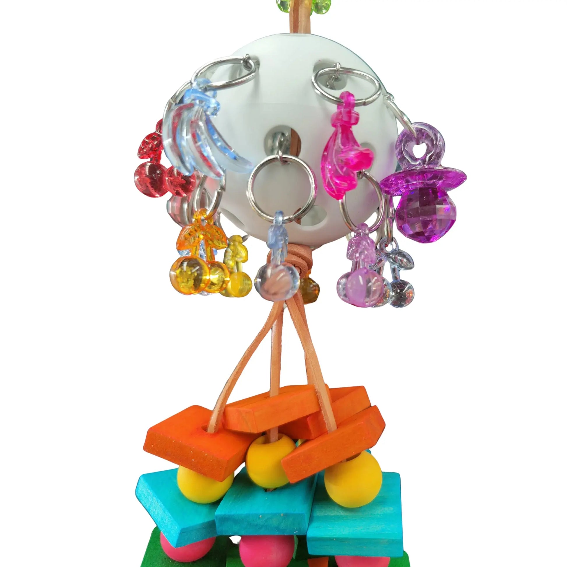 Loaded Cherry Bird Toy Lou Lou Bells Bird Toys