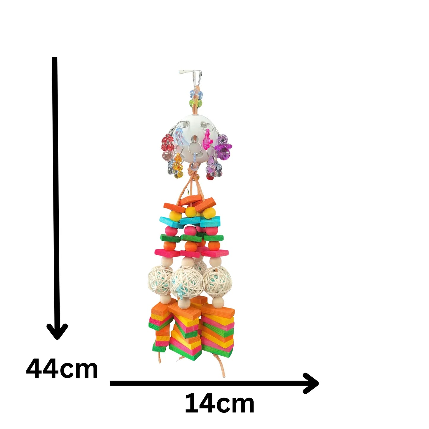 Loaded Cherry Bird Toy Lou Lou Bells Bird Toys