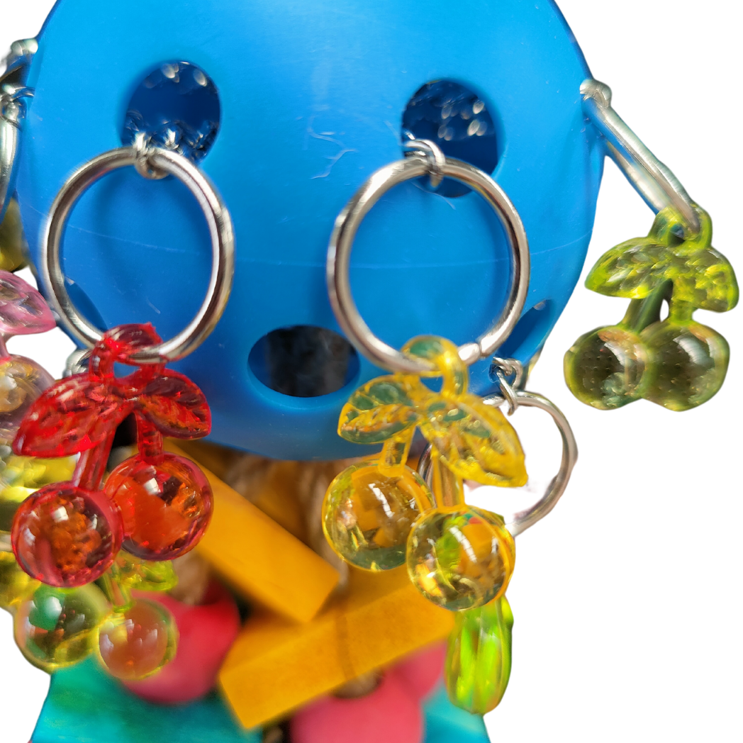 Loaded Cherry Bird Toy Lou Lou Bells Bird Toys