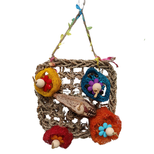 Lufa Mat Bird Toy Lou Lou Bells Bird Toys